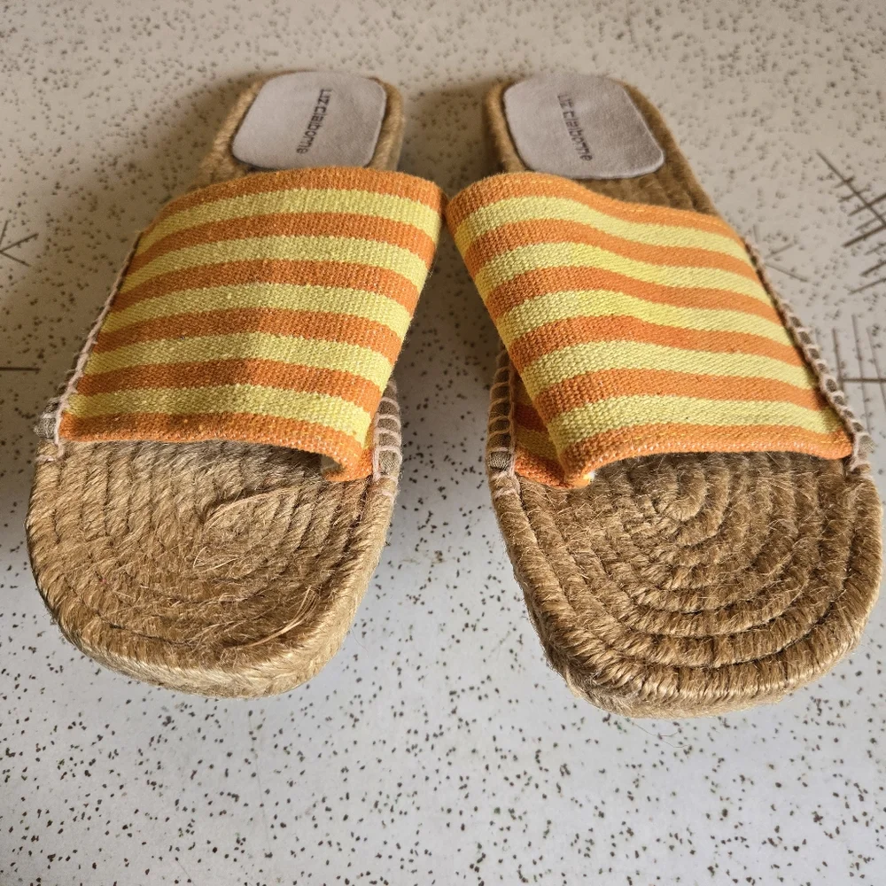 Liz Claiborne Espadrille Striped Slides